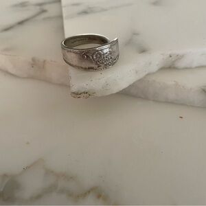 Size 10 bent spoon ring